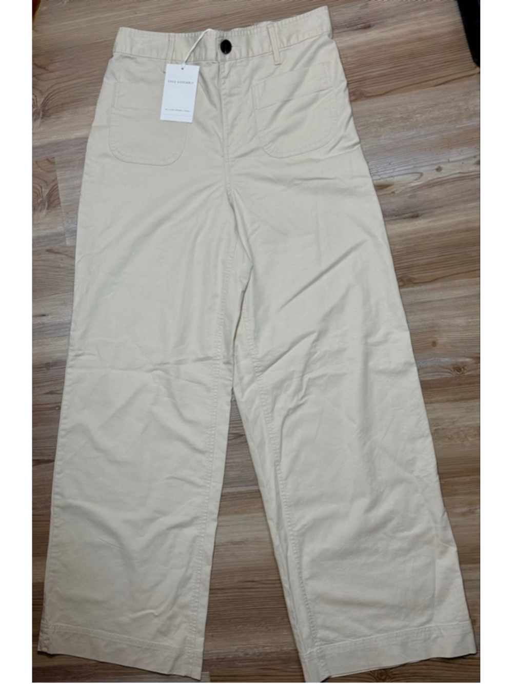 Women's Free Assembly Wide Leg Pants XS Beige